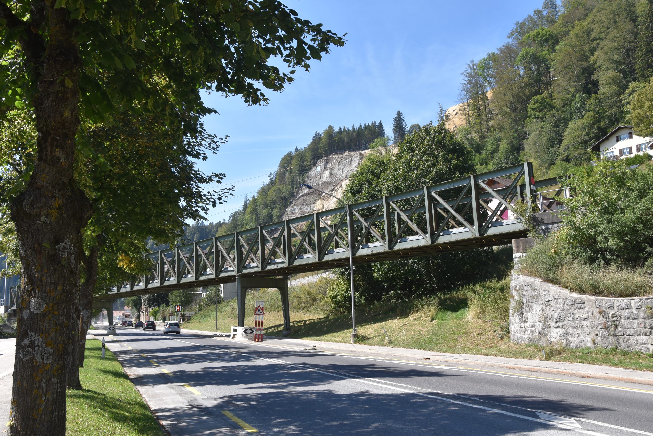 Travaux de renouvellement du pont ferroviaire du Col des Roches