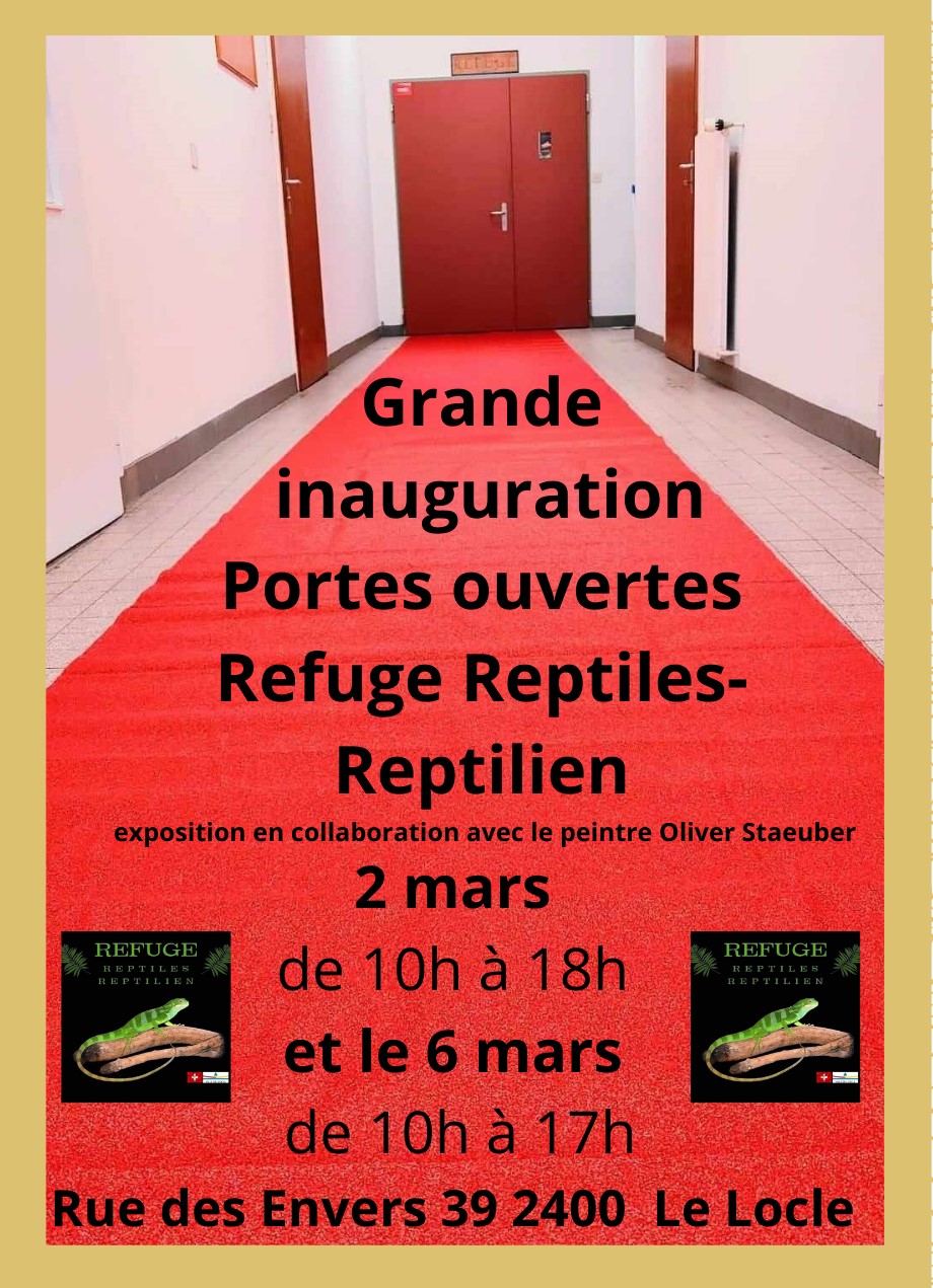 Grande inauguration Refuge Reptiles-Reptilien - Site officiel de la